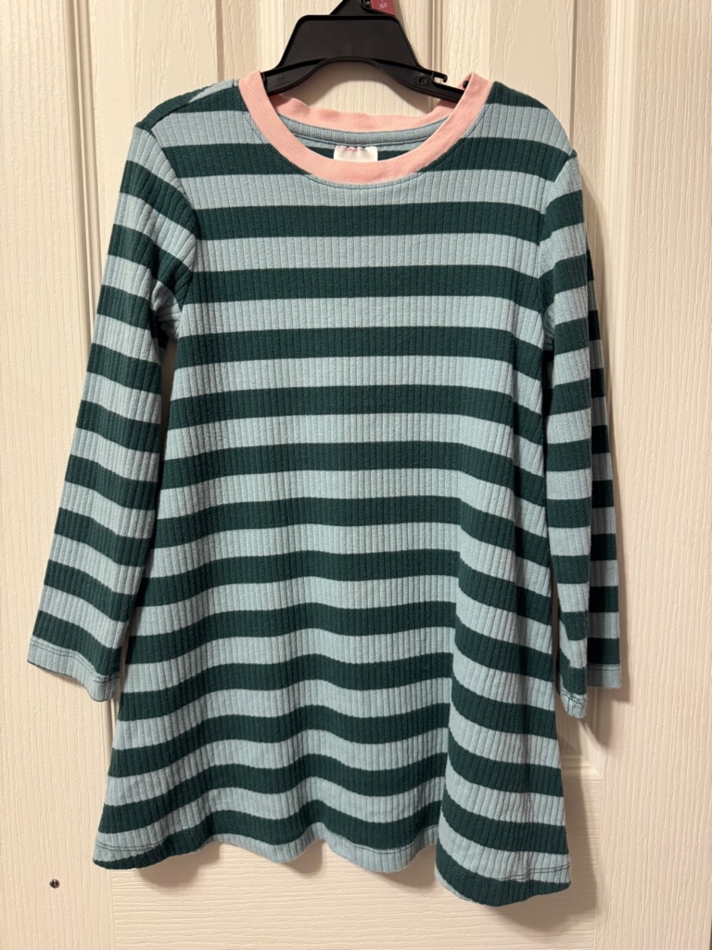 Hannah Andersson LS striped dress size 5